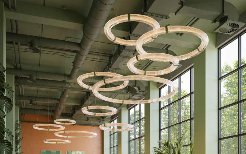Eureka Lighting. RIVER ROUND Ceiling Suspended.