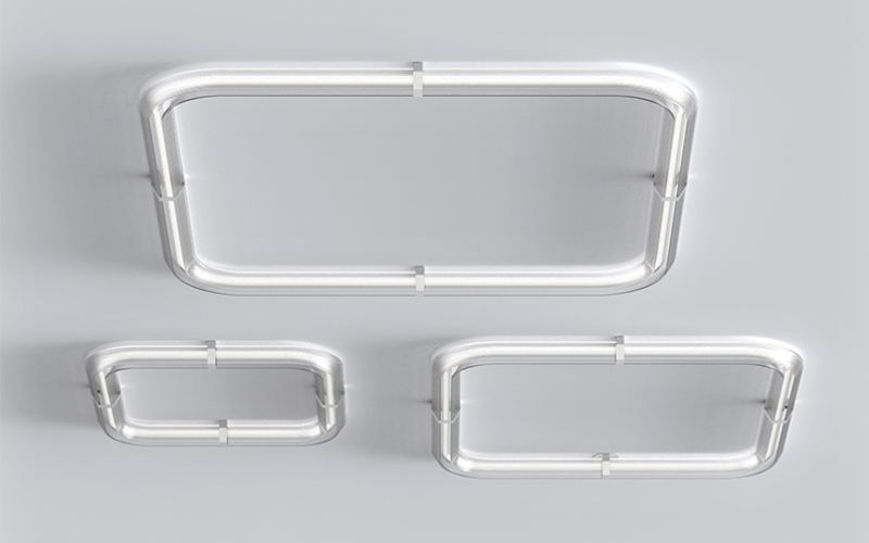 Eureka Lighting. 3803. RIVER SQUARE Ceiling Surface.