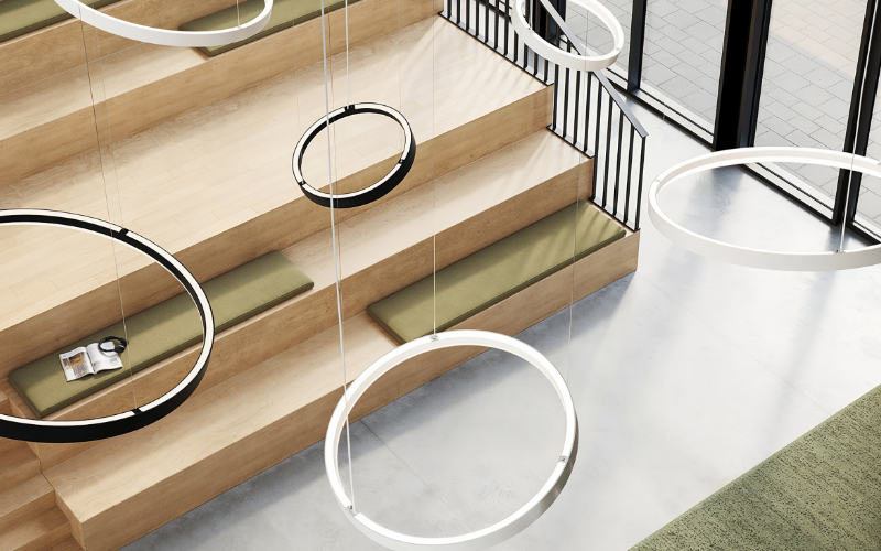 Eureka Lighting. 4850DI. ATOLL ROUND Ceiling Suspended TUNABLE WHITE.
