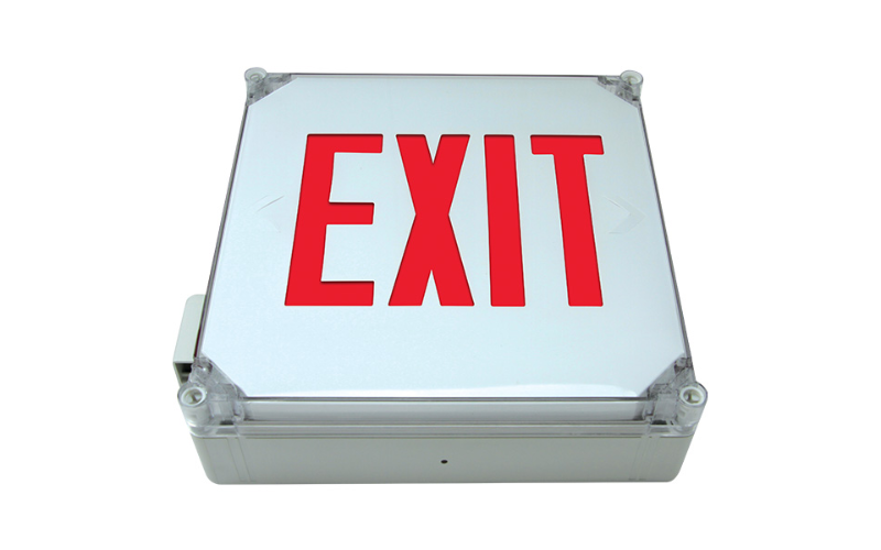 VRC. Wet Location Rated LED Exit. by Exitronix, Barron Lighting Group