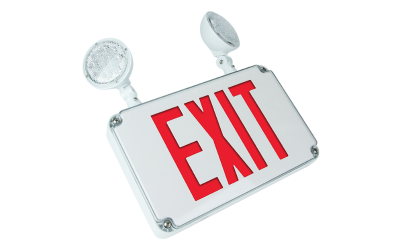 Exitronix. VEX-WPCR. Wet Location LED Exit Combo with Remote Capability.