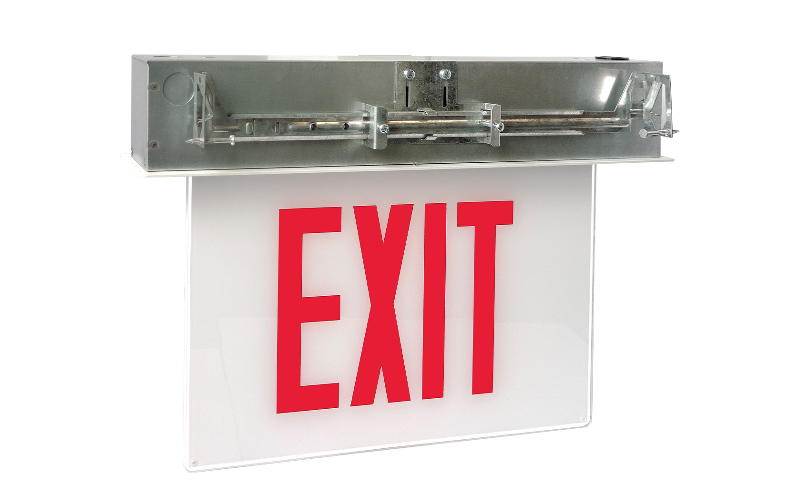 CH900X. City of Chicago Edgelit LED Exit. by Exitronix