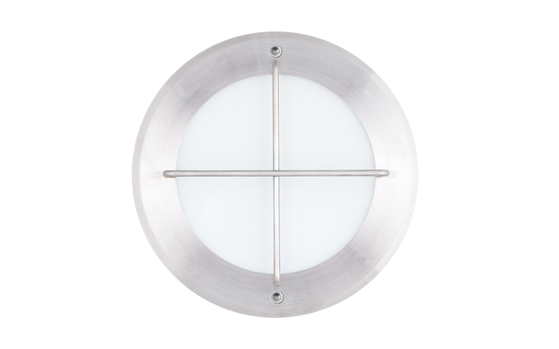FC Lighting. FCSL407. Round Exterior Die-Cast Aluminum Step Light with Die-Cast Faceplate.