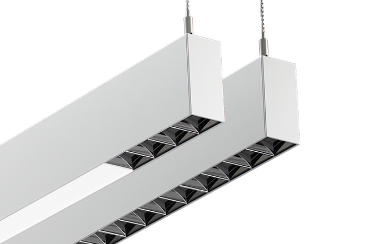 Focal Point. FSM1CBS. Seem® 1 Louver LED DIRECT/INDIRECT WITH ID+ TECHNOLOGY.