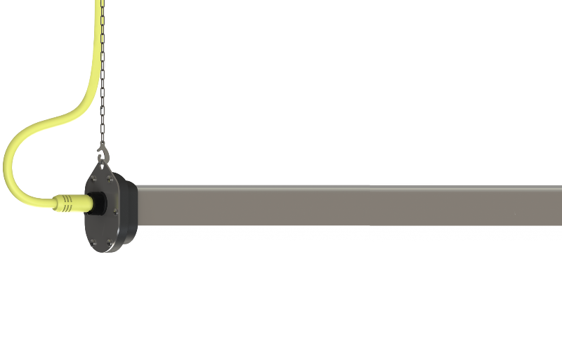 G&G Industrial Lighting. FPX. Linear Wash Down LED Luminaire for Task Lighting in Food Processing.