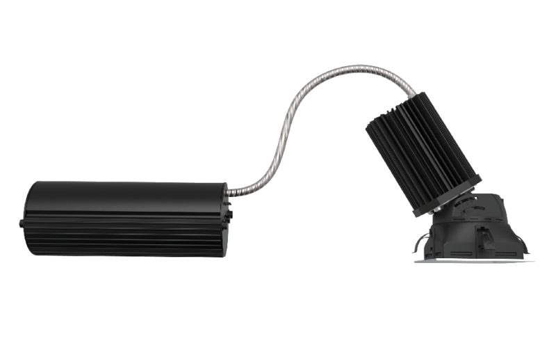 Gotham Lighting. ICO2SQSHADJ. Incito High Center Beam Square Steam Room Adjustable Downlight 2”.