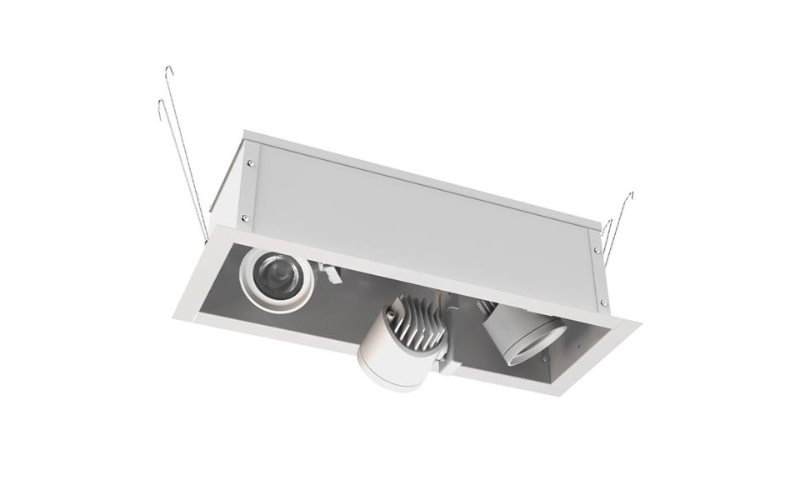 Juno. DCS16N. DESIGNER COVE 1500 LUMEN LED OPEN APERTURE W/TRIM 3-HEAD MINIATURE LED UNITS.