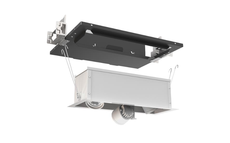 Juno. DCS16N. DESIGNER COVE 1500 LUMEN LED OPEN APERTURE W/TRIM 3-HEAD MINIATURE LED UNITS.