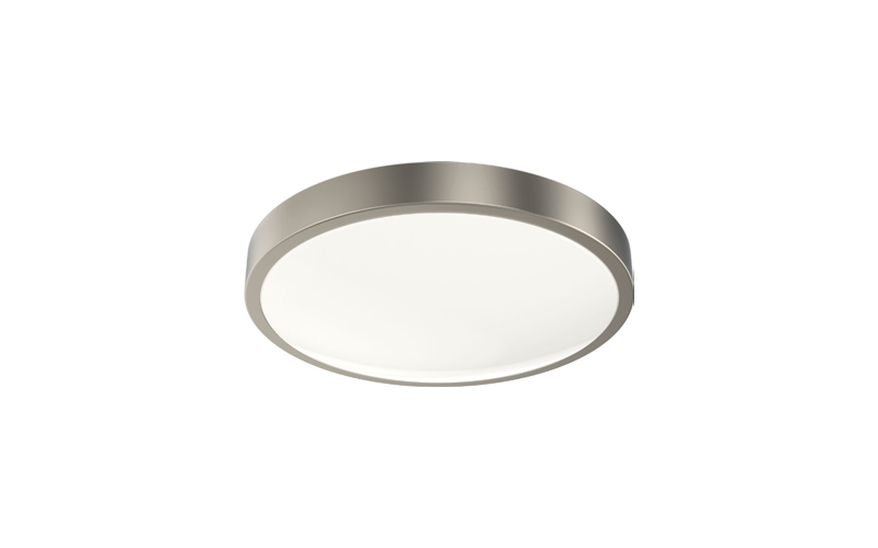Juno. FMLACL. Lacuna LED Flush Mount Series 14'' Round Switchable White.