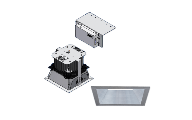 Lks Led Module LKS-06074-6500L. LED 6'' Square Downlight Upgrade Kit. by Kirlin Lighting
