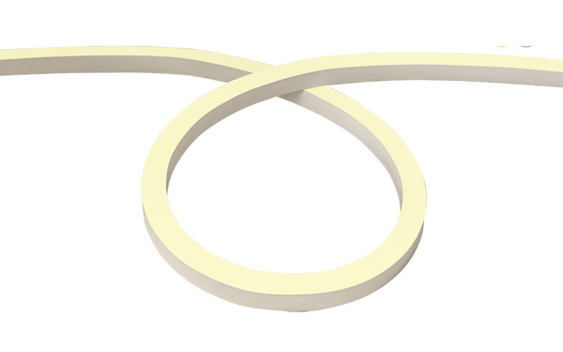 LLI Architectural Lighting. LLI-N3.7W. WARM FADE WHITE LED NEON - 24V Square Profile / Side Bending / Silicone.