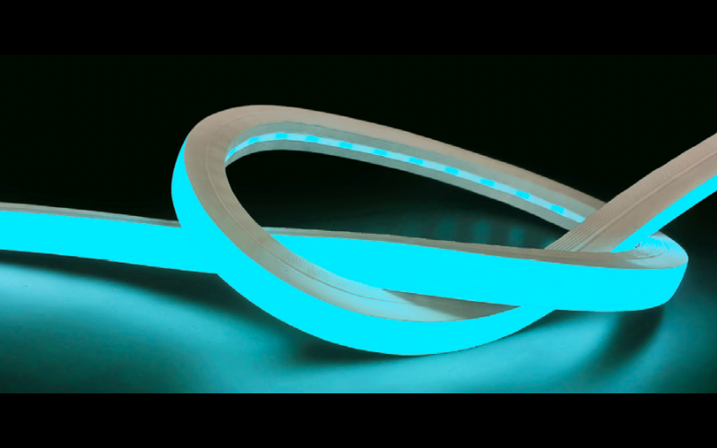 LLI Architectural Lighting. LLI-N6.0W. . COLOR CHANGING RGBW LED NEON - 24V Square XL Profile / Dual Bending / Silicone (SD79) / High Output.