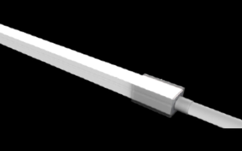 LLI Architectural Lighting. LLI-N4.4W. TUNABLE WHITE LED NEON (FIELD CUTTABLE) - 24V Mini Square Profile / Side Bending / Silicone (SS49).