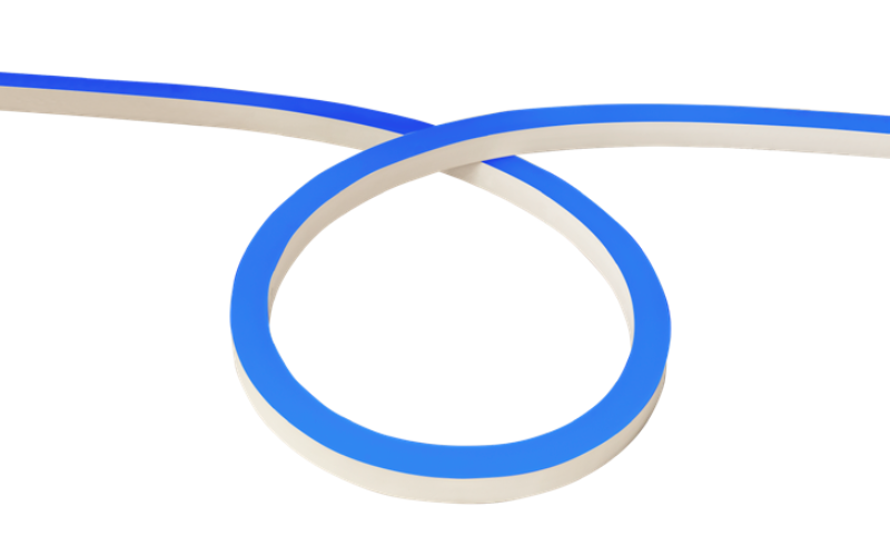 LLI Architectural Lighting. LLI-NH1.8W. COLOR CHANGING RGBW LED NEON - HIGH TEMP. - 24V Square Profile / Side Bending / Silicone.