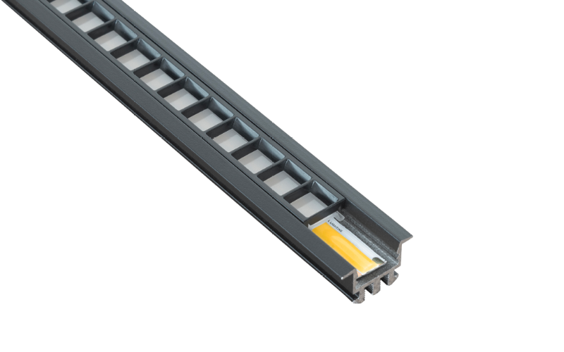 LLI Architectural Lighting. LLI-SQFL. SQUARE FLANGED LOUVER EXTRUSION + LED TAPELIGHT.