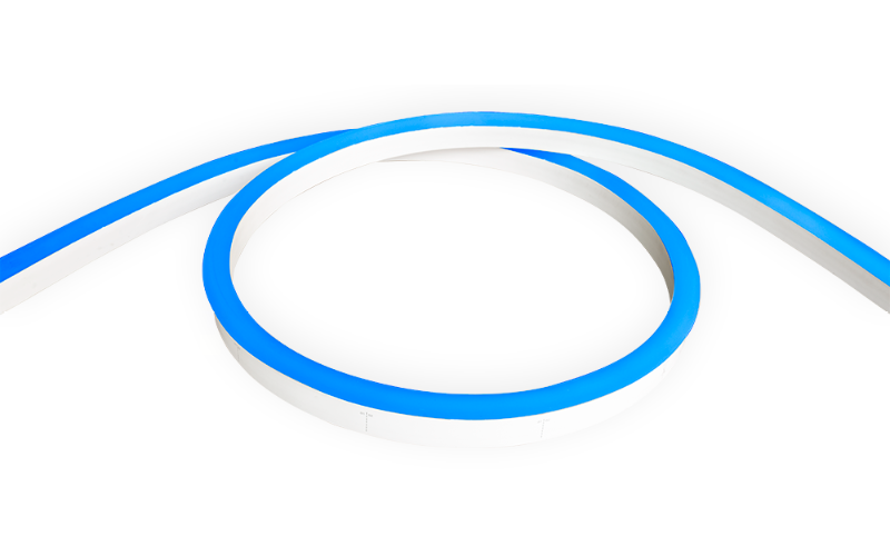 LLI Architectural Lighting. LLI-NH1.1W. COLOR CHANGING RGB LED NEON - HIGH TEMP. - 24V Dome Profile / Side Bending / Silicone.