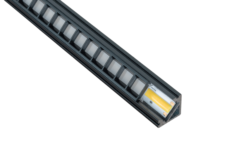 LLI Architectural Lighting. LLI-ANGL. ANGLED LOUVER EXTRUSION + LED TAPELIGHT.