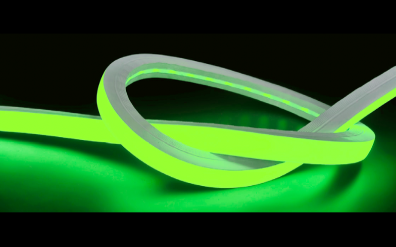 LLI Architectural Lighting. LLI-N4.7W. COLOR CHANGING RGB LED NEON (FIELD CUTTABLE) - 24V Square XL Profile / Dual Bending / Silicone (SD79) / High Output / IP20.