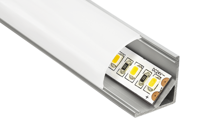 LLI Achitectural Lighting. LLI-ANG. ANGLED EXTRUSION + LED TAPE.