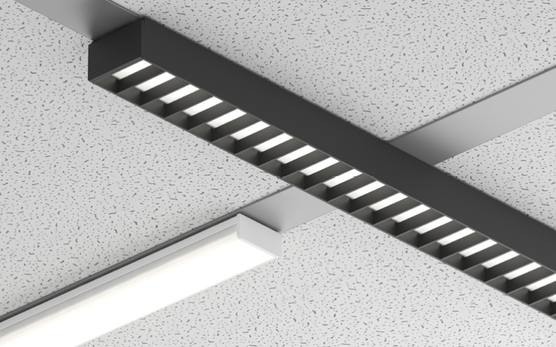 Luminii. BAR. Bara Grid - Static White Linear Illumination System.