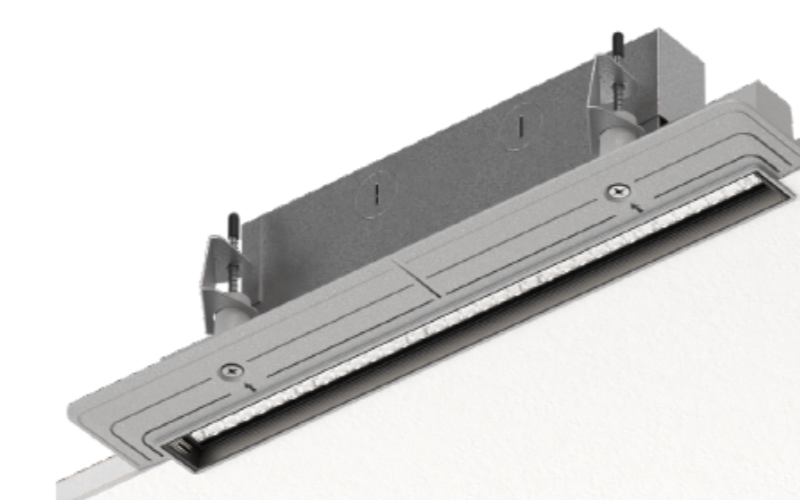 Luminii. SLD. Stenos Trimless 12” Linear Downlight Dynamic White Micro Optic Family.