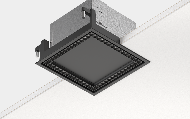 Luminii. SQD. STENOS Square 6 Inch Recessed Downlight.