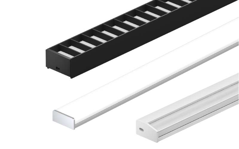 Luminii. BAR-BABA. Bara Surface - Dynamic Color Linear Illumination System.
