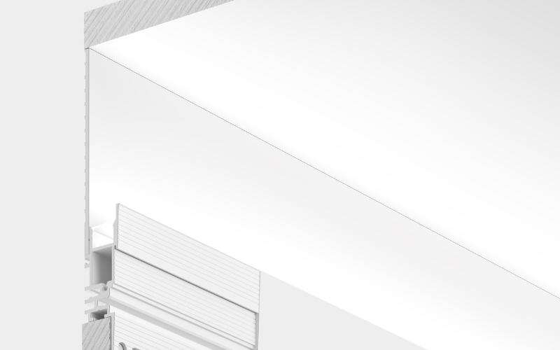 Luminii. KREST. Krest Edge System - Static White Linear Mud-In Illumination System.