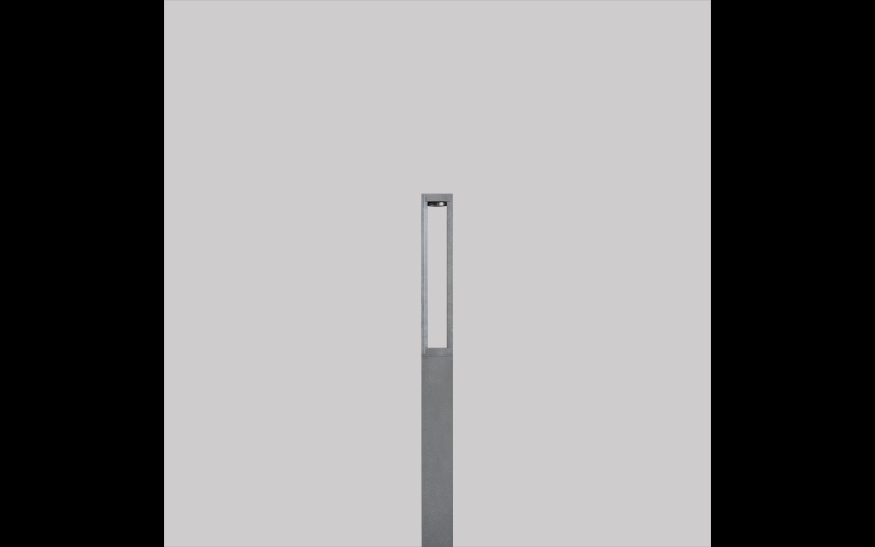 Luminis. LQ421. Lumiquad 4'' square profile column with extruded aluminum struts.