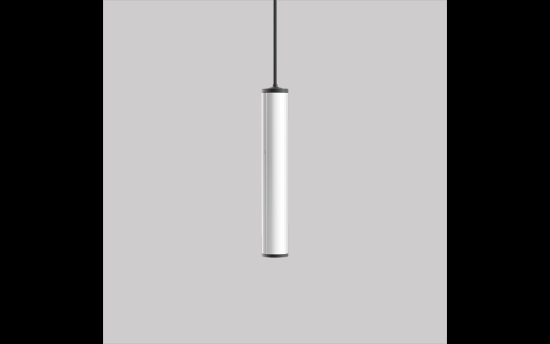 Luminis. CL846. Lumistik Ø8'' pendant with acrylic diffuser.