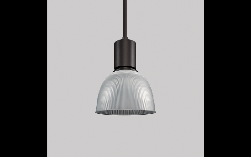Luminis. PR1680. Prisma Ø16'' pendant with diffused prismatic refractor.