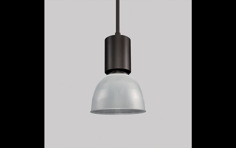 Luminis. PR1691. Prisma Ø16'' pendant with diffused prismatic refractor.