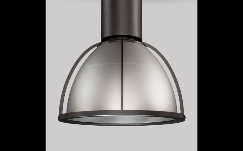 Luminis. PR1617. Prisma Ø16'' ceiling mount with aluminum reflector and 4 side arms.
