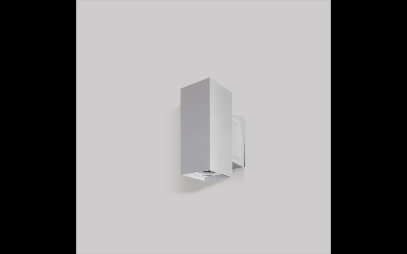 Luminis. SQ602. SYRIOS 6'' square profile wall mount luminaire with up/downlight.