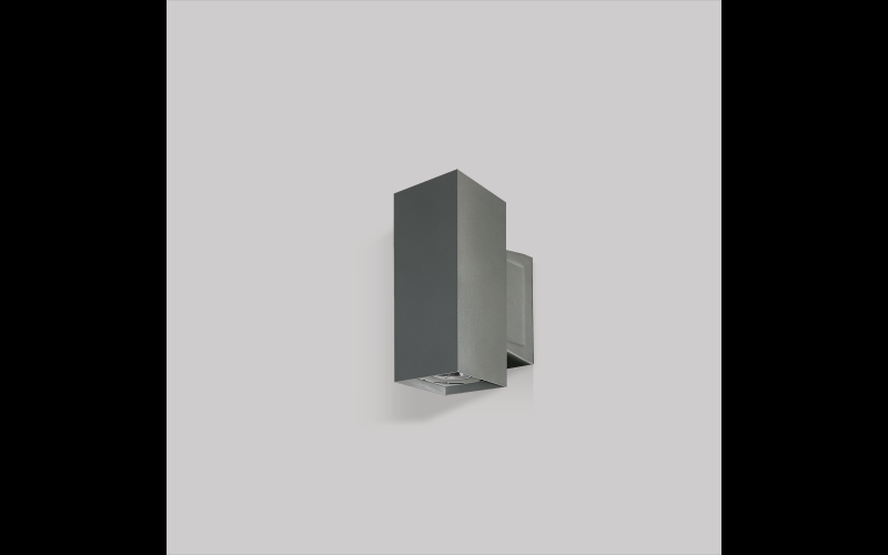 Luminis. SQ602. SYRIOS 6'' square profile wall mount luminaire with up/downlight.