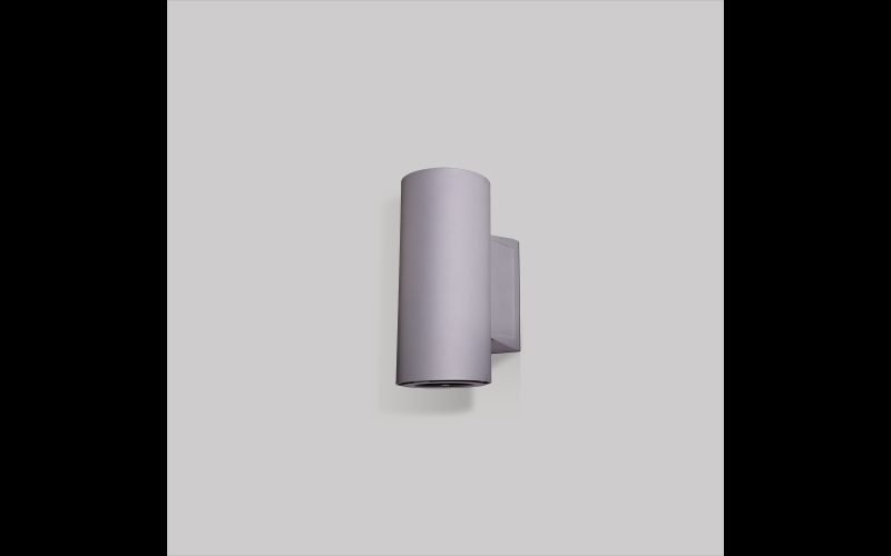 Luminis. SY802. SYRIOS Ø8'' cylindrical wall mount with up/downlight.