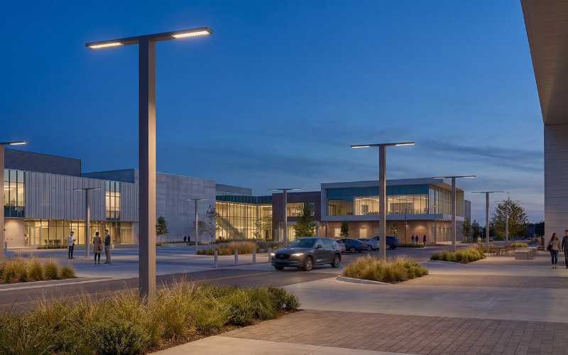 Luminis. BVA34. BELLEVUE SLIM POLE MOUNT.