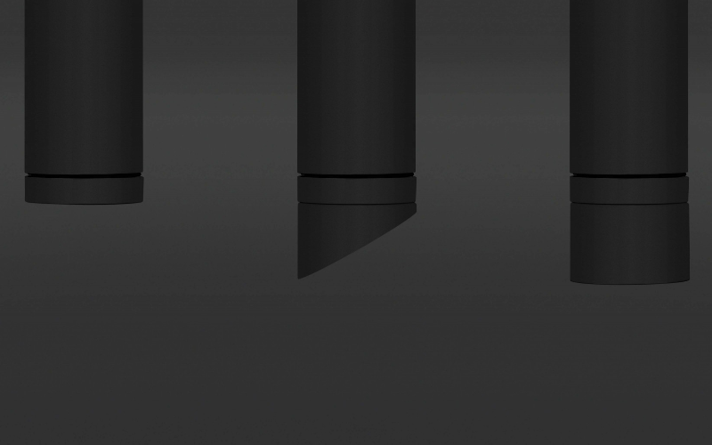 Lumenpulse. LACYN. Сylinder Short Nano Surface Mount Integral.