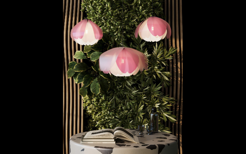 Lola Lighting. LL-PNY-GLC. peony (PEndant).