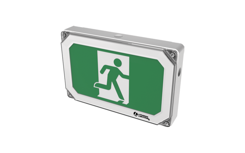 Lithonia Lighting. NXRM. Indura NEMA 4x Running Man Sign.