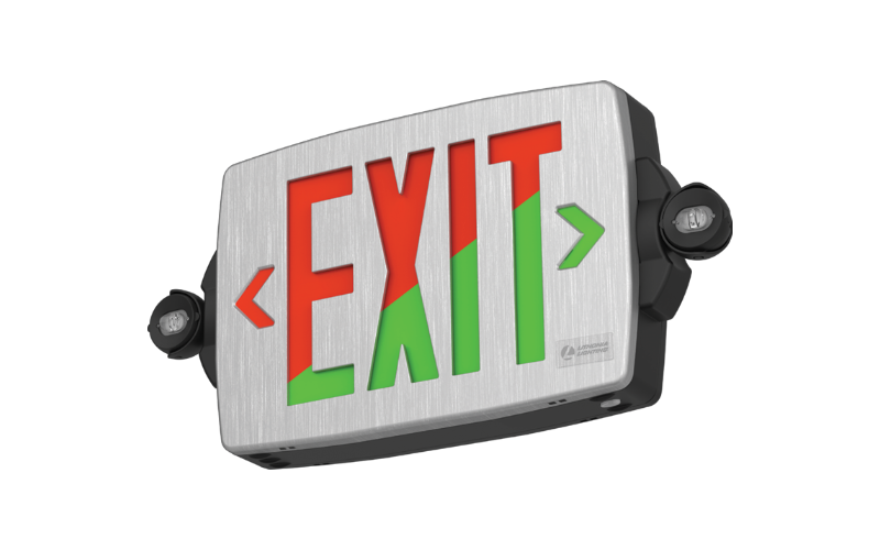 Lithonia Lighting. LHQM. Contractor Select QUANTUM Exit Combo Red/Green Switchable.