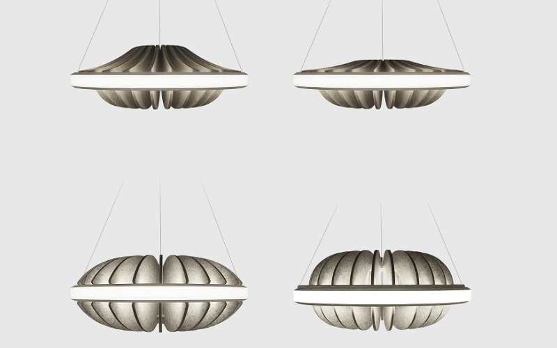 Lumenwerx. FOLCALP/FOLCASP/FOLBELP/FOLDAHP. FOLIA ACOUSTIX PENDANT STATIC WHITE.