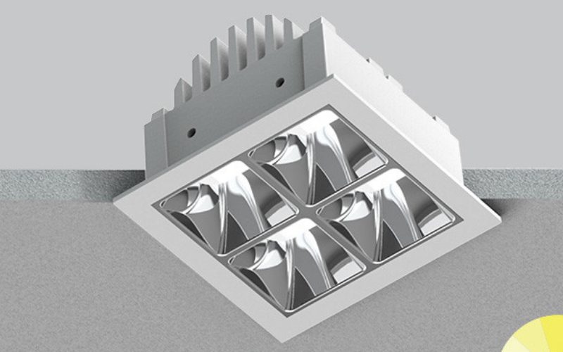 CLUR22. CLUSTERS RECESSED PLANAR PARABOLIC. by Lumenwerx
