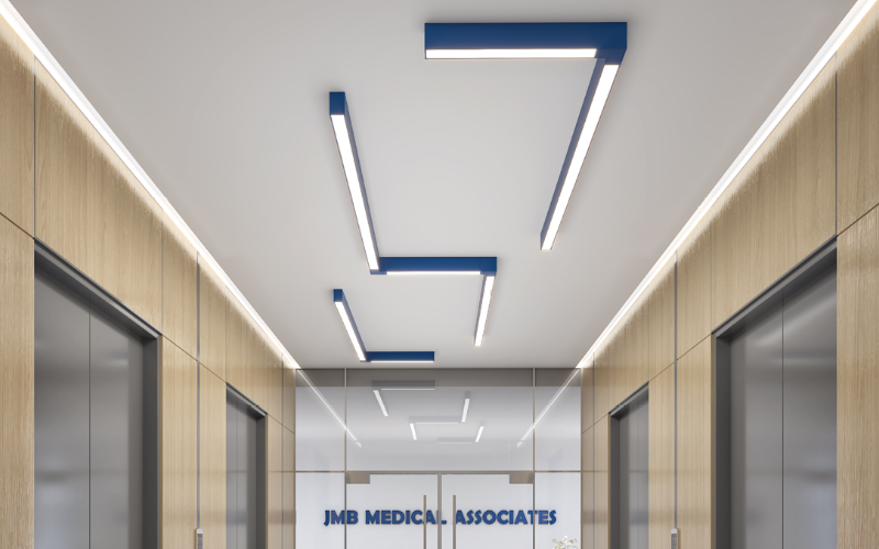 Mark Architectural Lighting. S2SDMP. SLOT 2 NODE SURFACE DIRECT PATTERN.