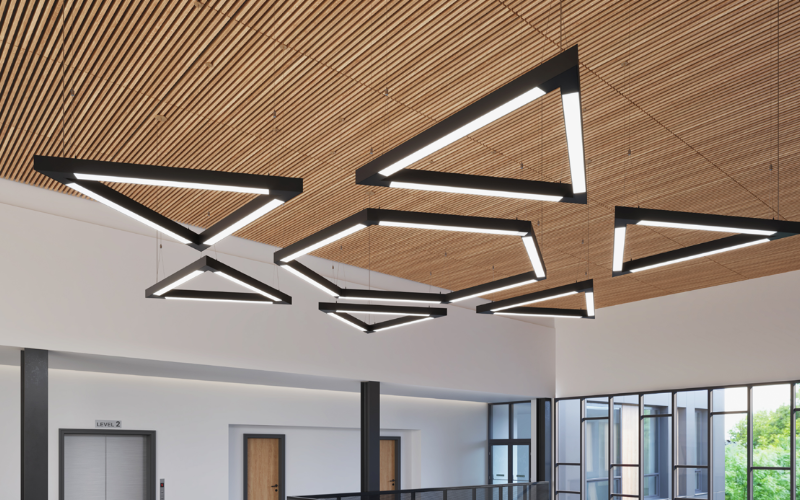 Mark Architectural Lighting. S4PDMP. SLOT 4 NODE PENDANT DIRECT PATTERN.