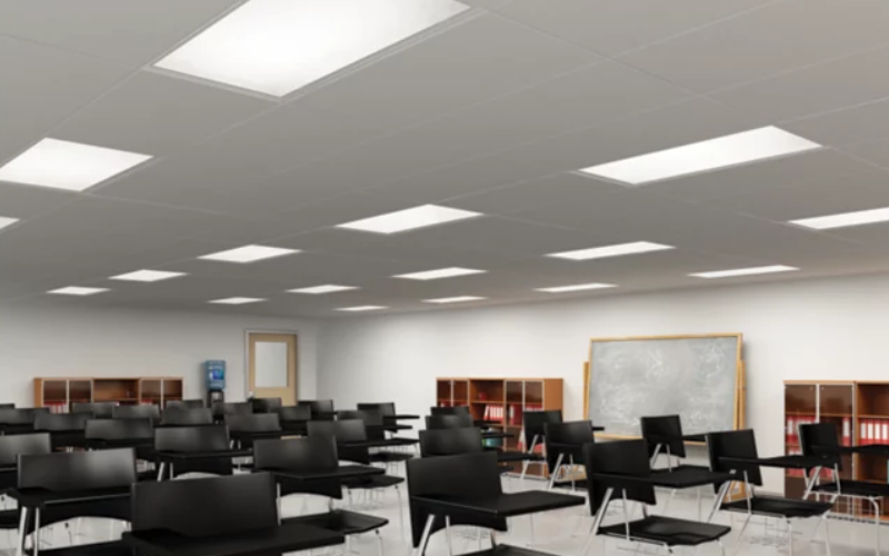 Metalux. GRLED. Selectable Lumens and CCT Troffer For Use in Insulated Ceilings.