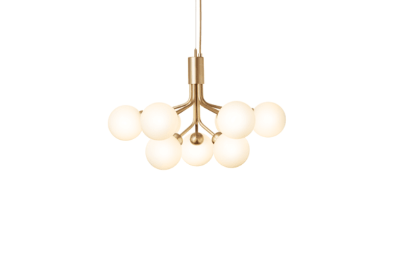 NUURA. US-3051002. NUURA Apiales 9 brushed brass-opal.