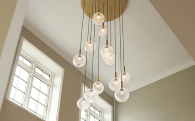 NUURA. US-3031027. NUURA Miira 13 Large brass-optic clear.