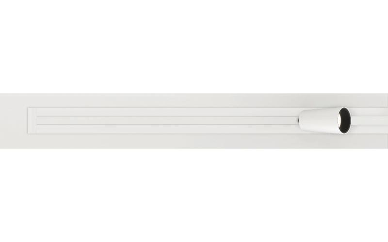 Pure Edge Lighting. TTR24M. TRUTRACK TRIM - MAGNETIC 24VDC REMOTE POWER, RECESSED TWO-CIRCUIT TRACK SYSTEM, 1/2'' TRIM.