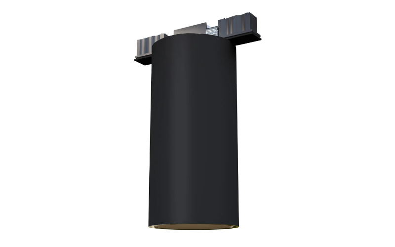 Pure Edge Lighting. T24M-2C. TUBO LARGE MAGNETIC TRACK DOWNLIGHT 24VDC INTEGRATED LED, STATIC WHITE & WARM DIM TECHNOLOGY.